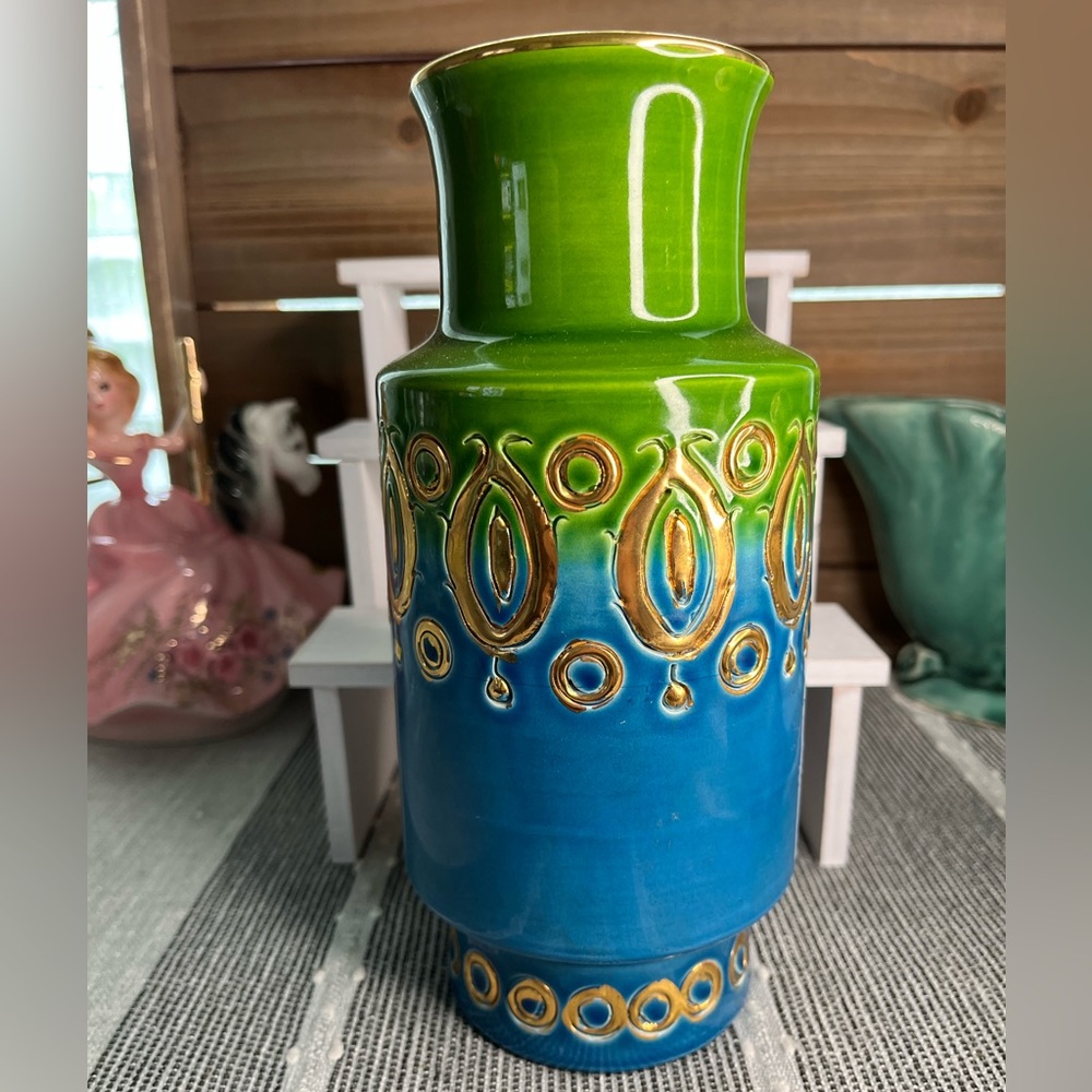 Mid Century Italian Vase by Aldo Londi for Bitossi - Sold by Rosenthal-Netter